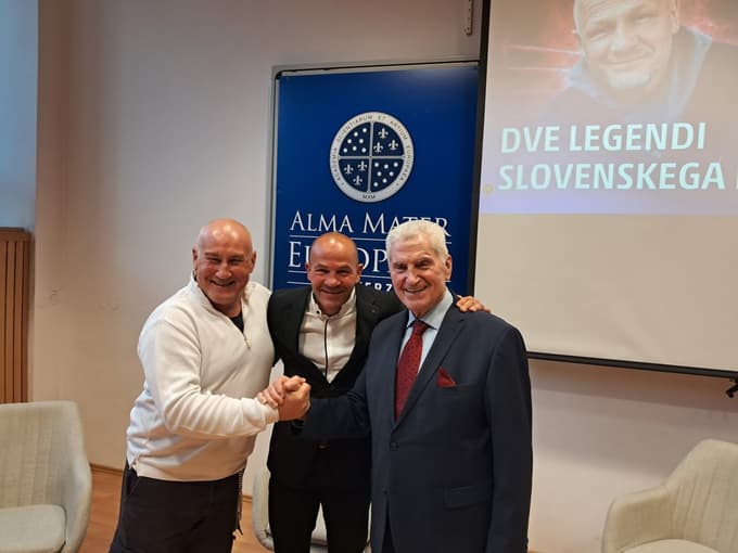 Akademsko-boksarska trojka: dr. Marko Vidnjevič, Dejan Zavec in dr. Ludvik Toplak