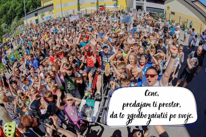 Miha Deležak ob zaključku prejšnje akcije
