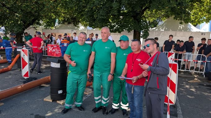 (FOTO in VIDEO) Druženje komunalnih (so)delavcev: Mehanizacija človeku pomaga, a le če z njo prideš dovolj blizu