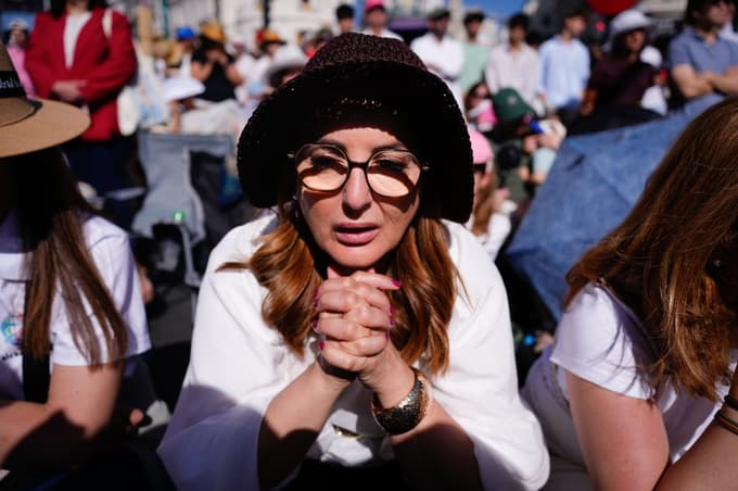 (FOTO) V Madridu na maši s papežem več kot milijon ljudi