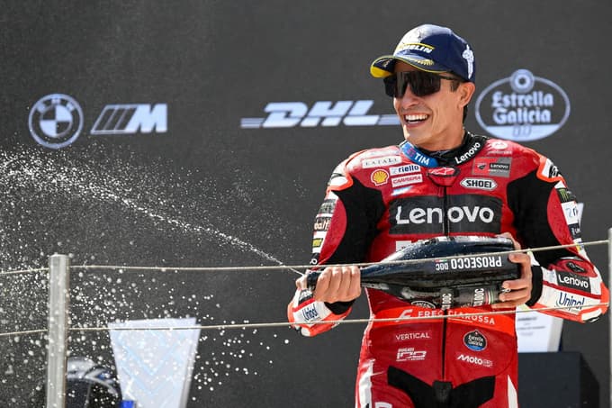 (FOTO) Marc Marquez na Madžarskem do jubilejne 100. zmage