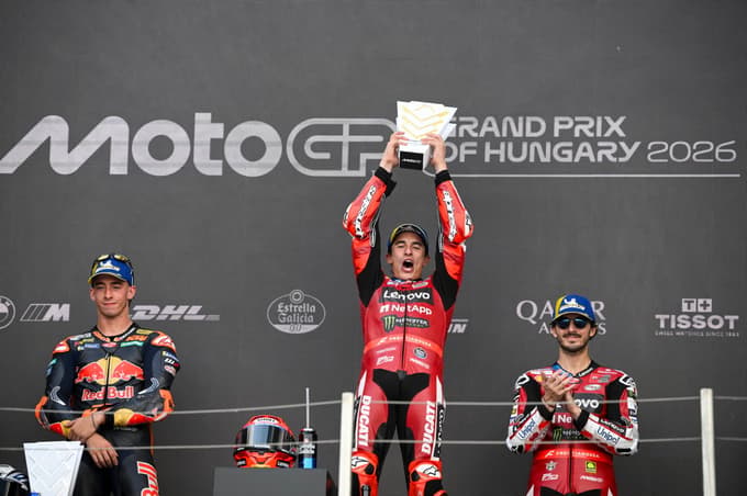 (FOTO) Marc Marquez na Madžarskem do jubilejne 100. zmage
