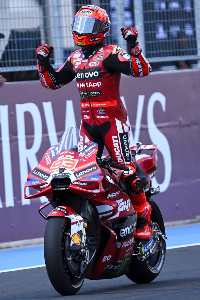 (FOTO) Marc Marquez na Madžarskem do jubilejne 100. zmage