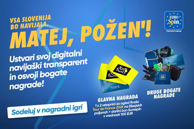 V Eurospinovem digitalnem »špalirju« navija vsa Slovenija