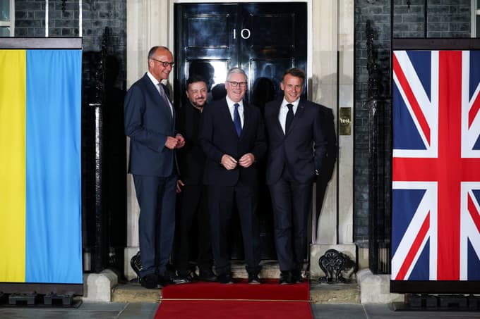 Voditelji koalicije voljnih na Downing Streetu