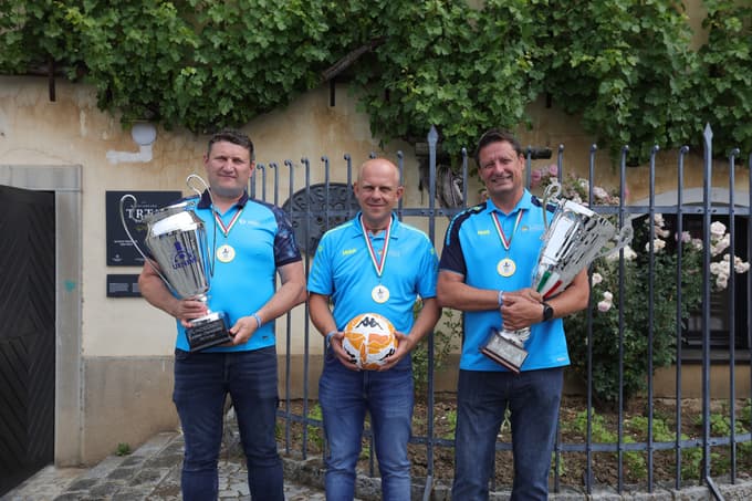 Strokovni štab Vinske reprezentance Slovenije: Marko Toplak, Borut Prapotnik in Robi Fišer.