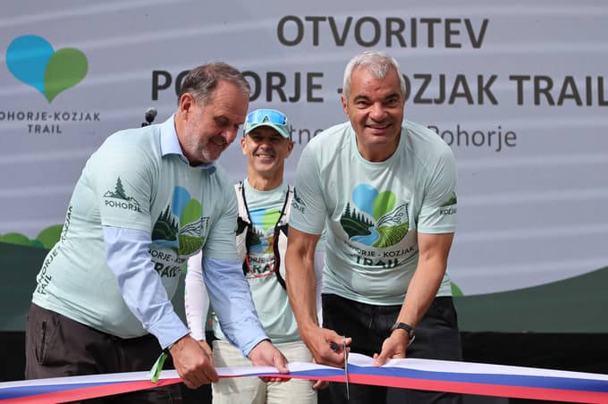 župan Saša Arsenovič in predsednik Planinske zveze Slovenije Martin Šolar