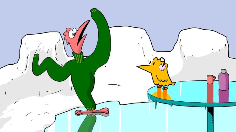 Rumenega piščanca so najmlajši gledalci vzeli za svojega.