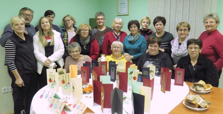 Članice Društva podeželskih žena in deklet iz Lancove vasi Foto: Slavica Pičerko Peklar