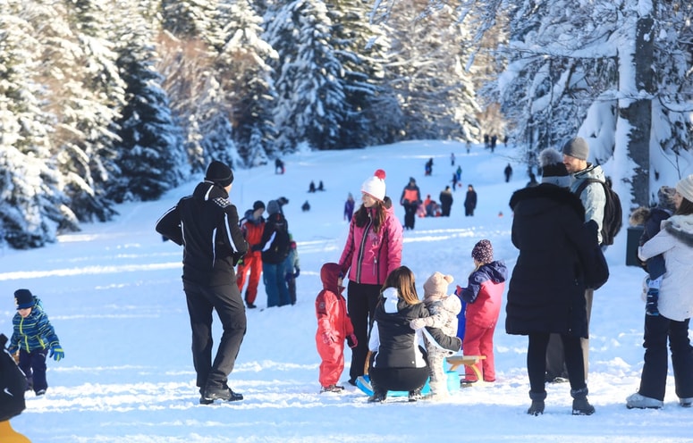 Zimska idila je privabila številne obiskovalce.