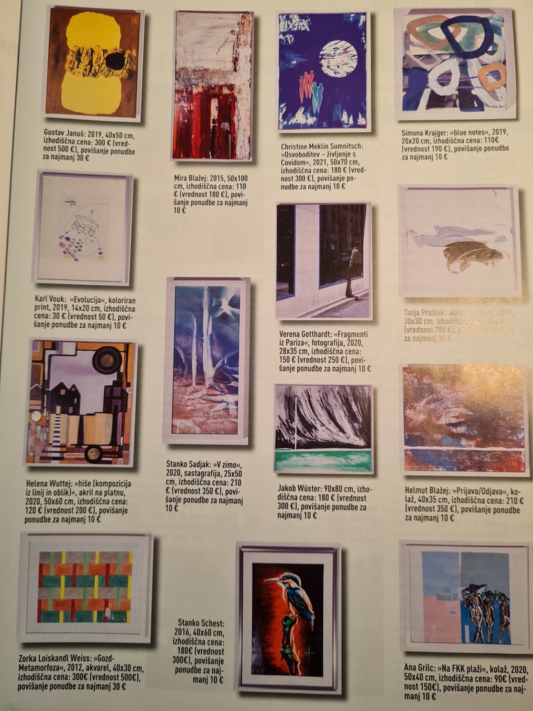 Izsek ponudbe na dražbi Kluba slovenskih študentk in študentov v Gradcu