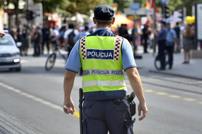 Hrvaška prometna policija (fotografija je simbolična)