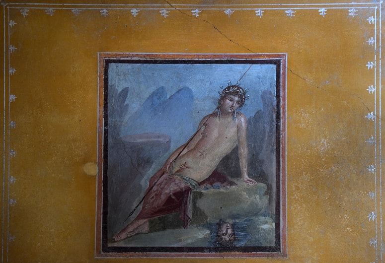 Freska Narcisa v hiši Marka Lukrecija Frontoneja v Pompejih 