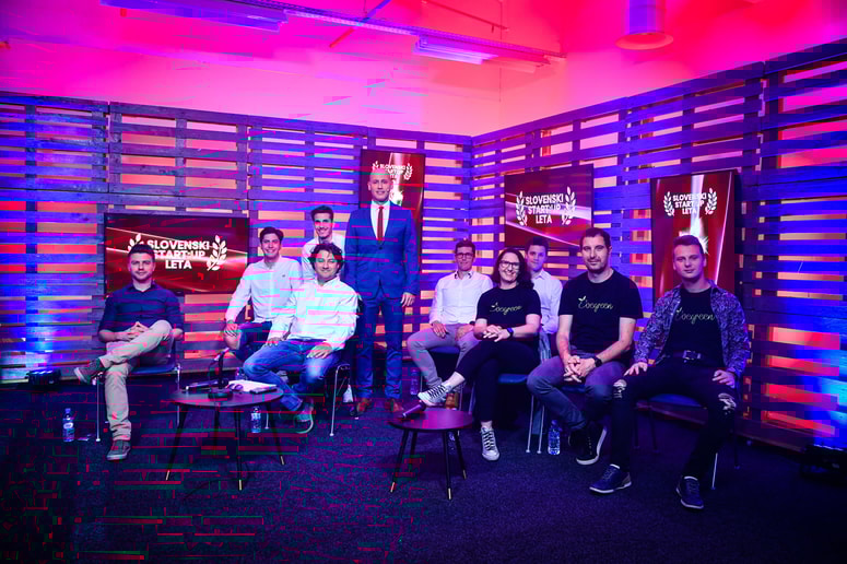 Lani so se v finale izbora Start:up Slovenija na konferenci Podim uvrstili InstaText, Evergreen, Influee, Grid Instruments in Mouzen. Foto: Marko PIGAC
