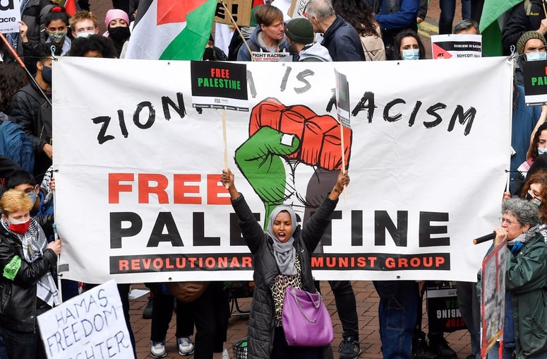 Glavna fotografija članka:FOTO: V Londonu 180 tisoč ljudi na protestih za solidarnost s Palestinci