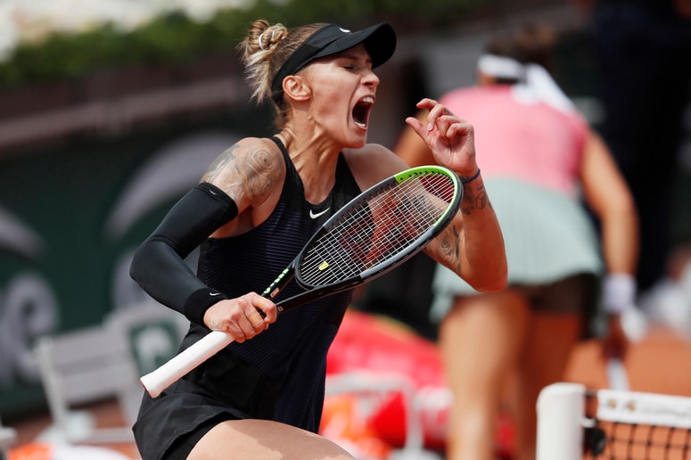 Polona Hercog je izkoristila peto zaključno žogico in se uvrstila v tretji krog teniškega turnirja v Parizu. Foto: REUTERS