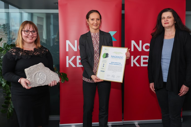 Nova KBM, ki je letos bančni ogljični odtis znižala za 36 odstotkov, je nagrado za družbeno odgovornost Horus prejela drugo leto zapored. 
