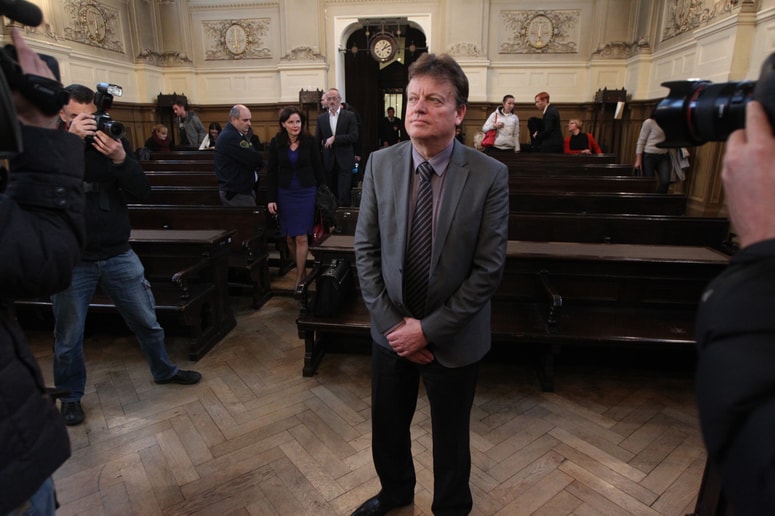 Ljubljana - Okrajno sodisce sojenje Bosko Srot izrek sodbe  FOTO: Tit Kosir  (foto: Tit Kos_ir)