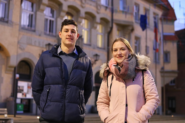 Nejc Ekart in Sanja Špindler, naj študenta mestne občine Ptuj
 
