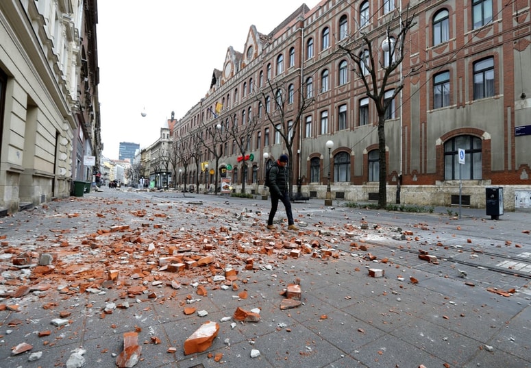 V središču Zagreba 22. marca pred štirimi leti. 