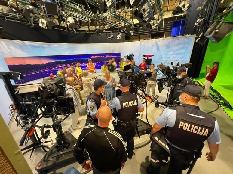 Vdor v studio TV Slovenija