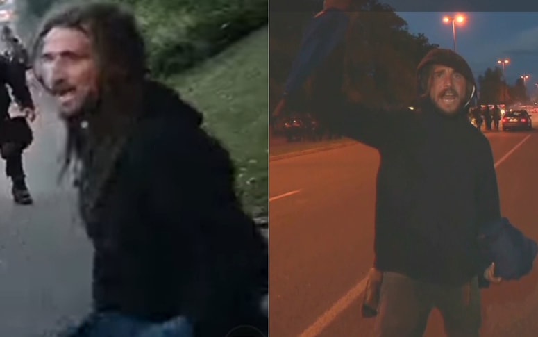 Glavna fotografija članka:(FOTO) Policija išče moškega, osumljenega kaznivih dejanj na protestih pretekli torek, drugega so že našli