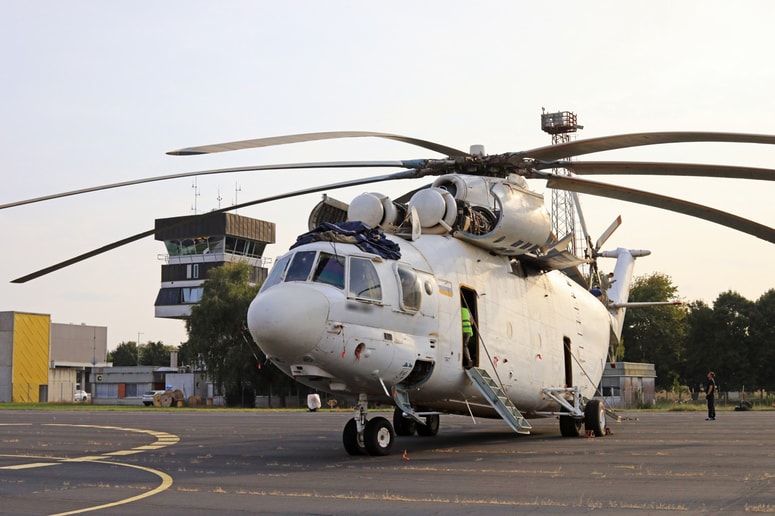 Glavna fotografija članka:(FOTO in VIDEO) Ruski orjak, največji transportni helikopter Mi-26, je parkiran v Mariboru