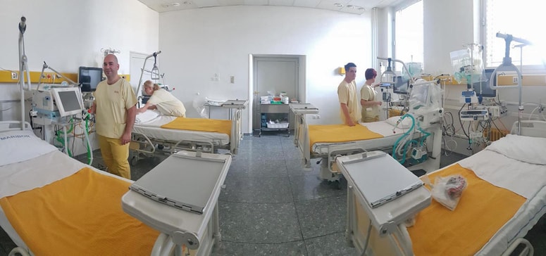 Oddelek za nalezljive bolezni in vročinska stanja je pripravljen na sprejem potencialno okuženih.