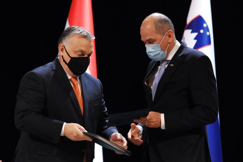 Viktor Orban in Janez Janša
