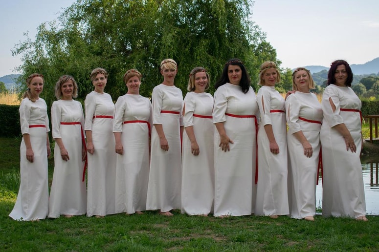 Vokalna skupina Vivere iz Slovenske Bistrice pod vodstvom Nadje Stegne, edina štajerska zasedba na Sozvočenjih 2018