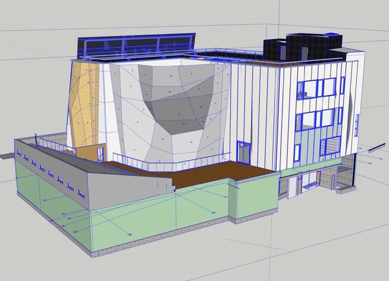 Plezalni center bo umeščen jugozahodno od OŠ Franja Goloba Prevalje in bo s šolo povezan s podzemnim hodnikom. 
 
