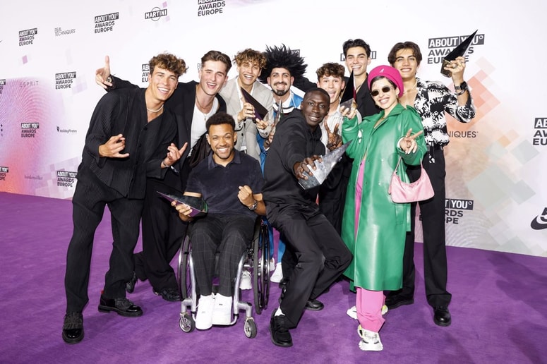 ABOUT YOU Awards 2022 - skupna slika nagrajencev 
