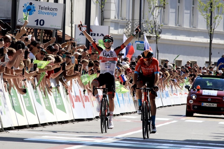 Pogačar je zaostal za Novakom, veselil se je slavja moštvenega kolega.