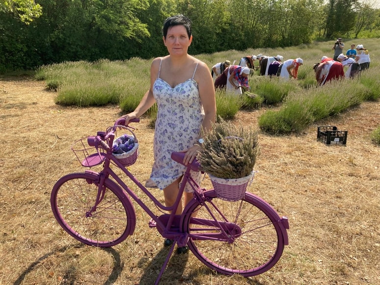 Jana Istenič s sivko 