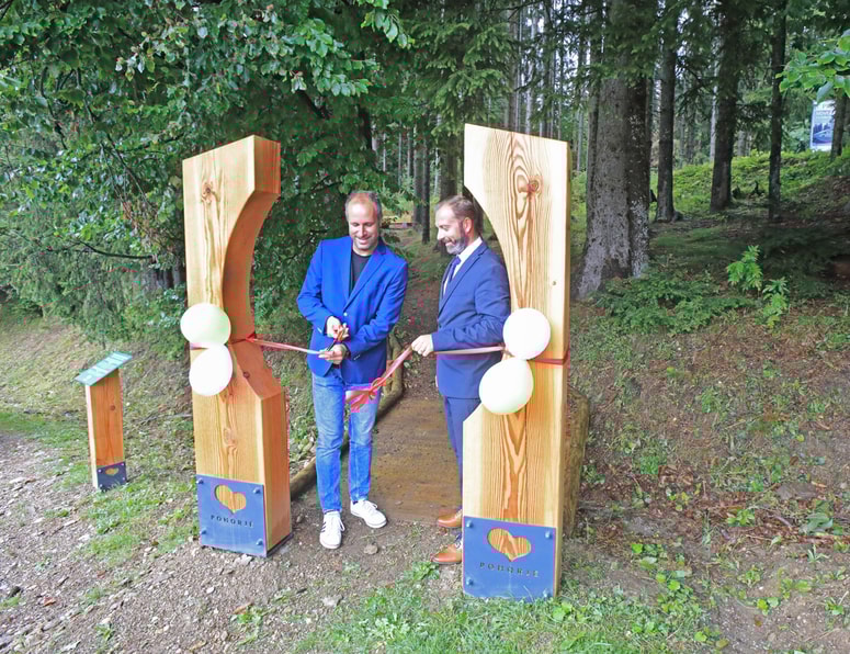 Prenovljeno Energijsko pot Bolfenk sta odprla župan Marko Soršak in Vasja Ilešič. 