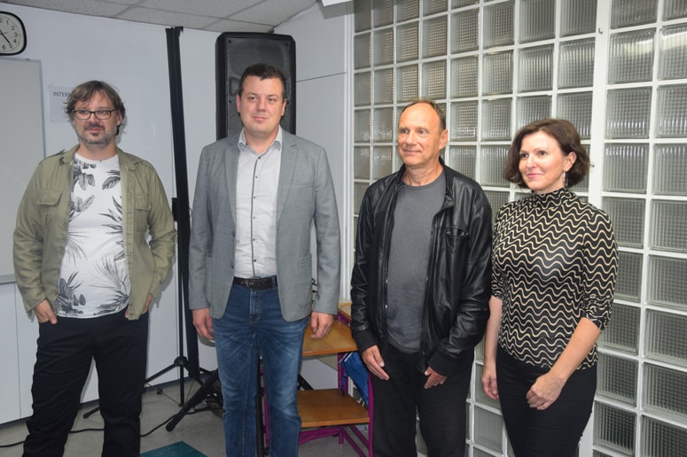 Peter Dobaj, Ivan Kramberger ml., Igor Kršinar in direktorica Knjižnice Gornja Radgona Andreja Vučak Hribar 