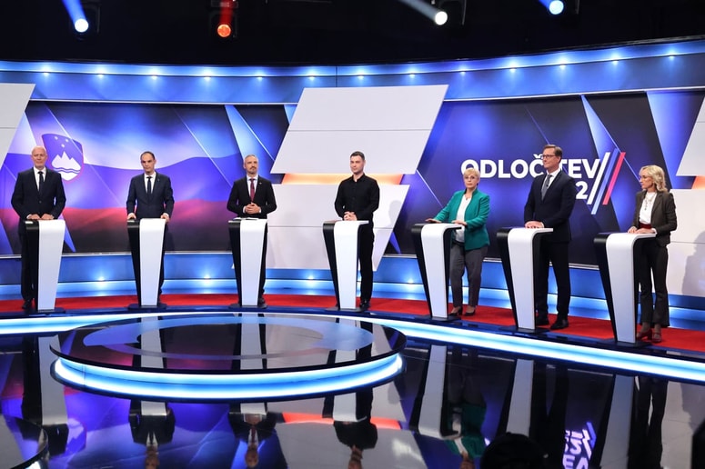 Glavna fotografija članka:V prvem krogu najbolje kaže Logarju. Kakšni so trije možni scenariji v drugem krogu volitev?