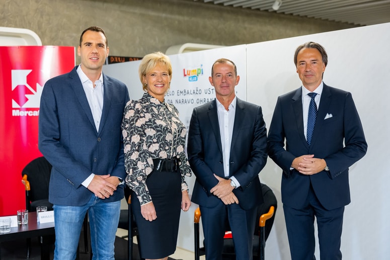 Predstavniki podjetij, ki sodelujejo v projektu bele embalaže: Koncern Bambi, Medex, Atlantic Grupa, Mercator.