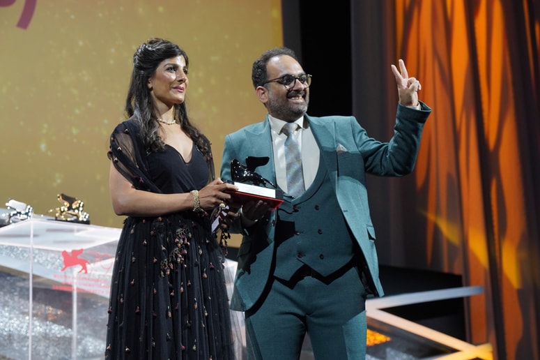 Igralca Mina Kavani in Reza Hejdari
sta v Benetkah v imenu Džafarja
Panahija prevzela nagrado žirije.
 