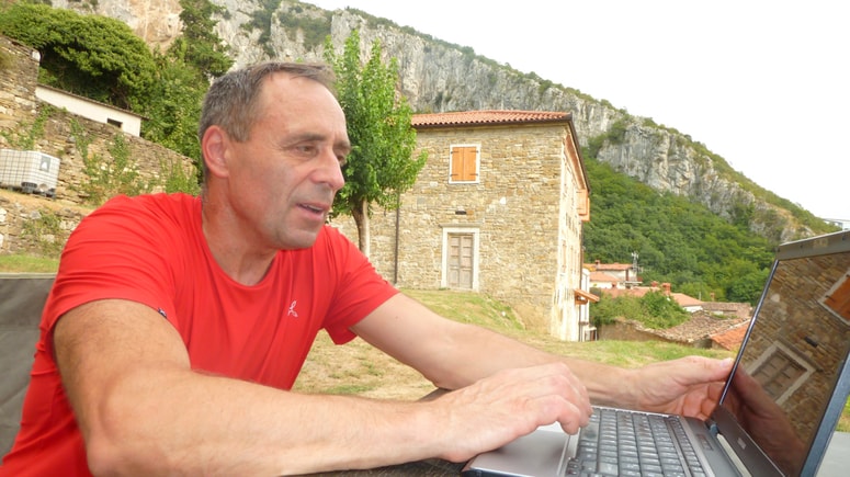 Silvo Karo na domačem vrtu