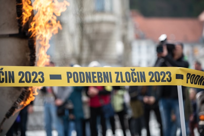 Akcija Greenpeacea v Ljubljani 