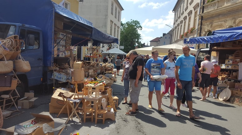 Ožbaltov sejem je zaradi dopustov nekoliko slabše obiskan. 