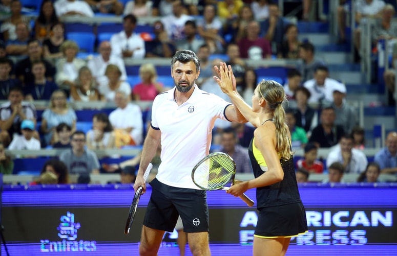 Goran Ivanišević na eksibicijskem dvoboju v Umagu 