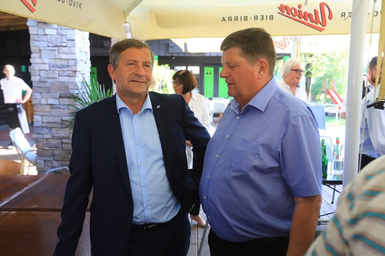 Karl Erjavec in Franc Jurša, dolgoletna politična soborca