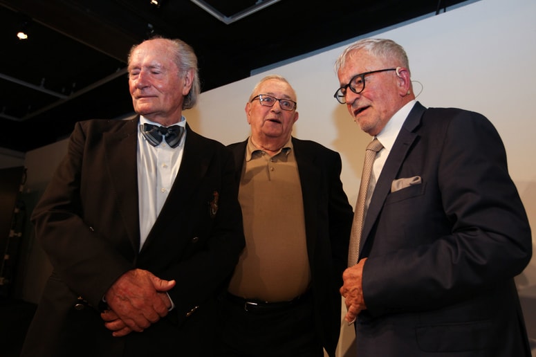 Odvetniški soborci z iz časa Jugoslavije: Silvije Degen, dr. Rajko Danilović in dr. Peter Čeferin 
