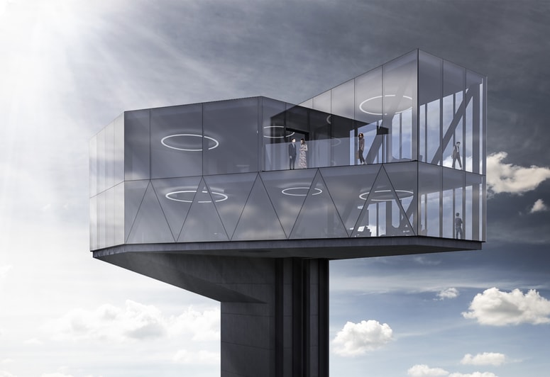 Vizualizacija stolpa Kristal, za katerega je v občinskih prostorskih načrtih narejen ključni korak 