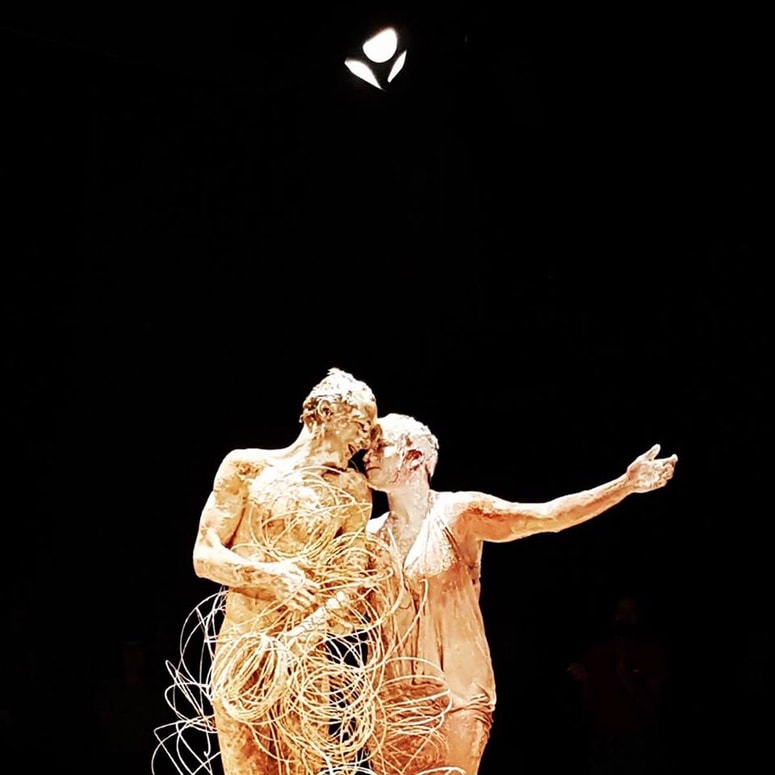 Marko Mandić z Lejo Jurišić v zadnjem performansu Skupaj