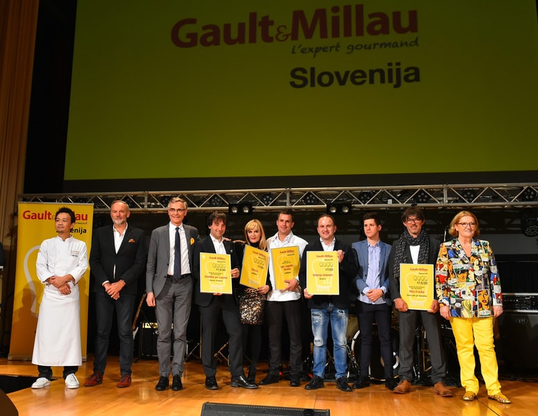 Naj chefi po izboru Gault&Millau Slovenija 2019, na levi chef Immei Uamura, na desni Mira Šemić, direktorica GM Slovenija 