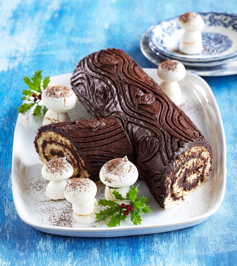 Božično deblo, tradicionalna francoska božična sladica