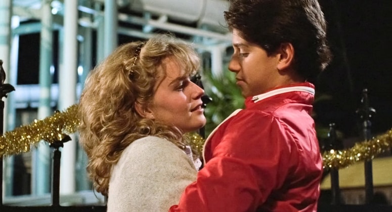 Ralph Macchio in Elisabeth Shue leta 1984 v Karate Kidu.